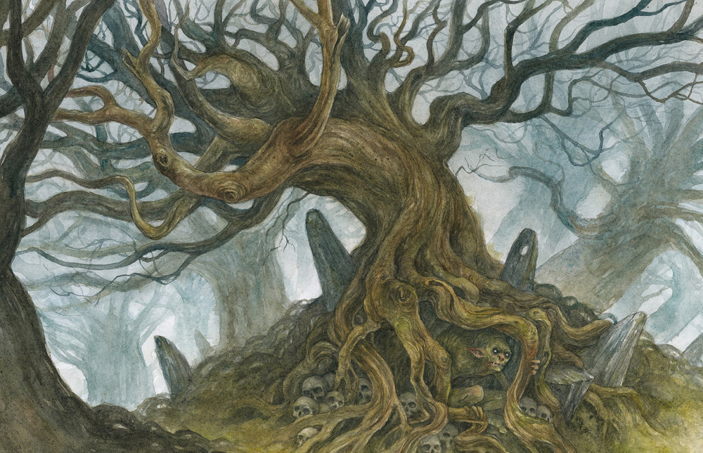 Sample spread for the sumpf troll in Faeries of the Faultlines.
