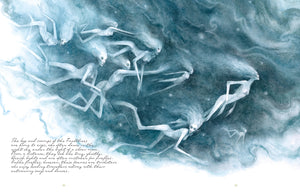Sample spread for the wisps in Faeries of the Faultlines.