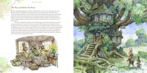 
                
                    Load image into Gallery viewer, Sample spread for the Rose and Nettle Tea House in Gwelf: The Survival Guide. 
                
            